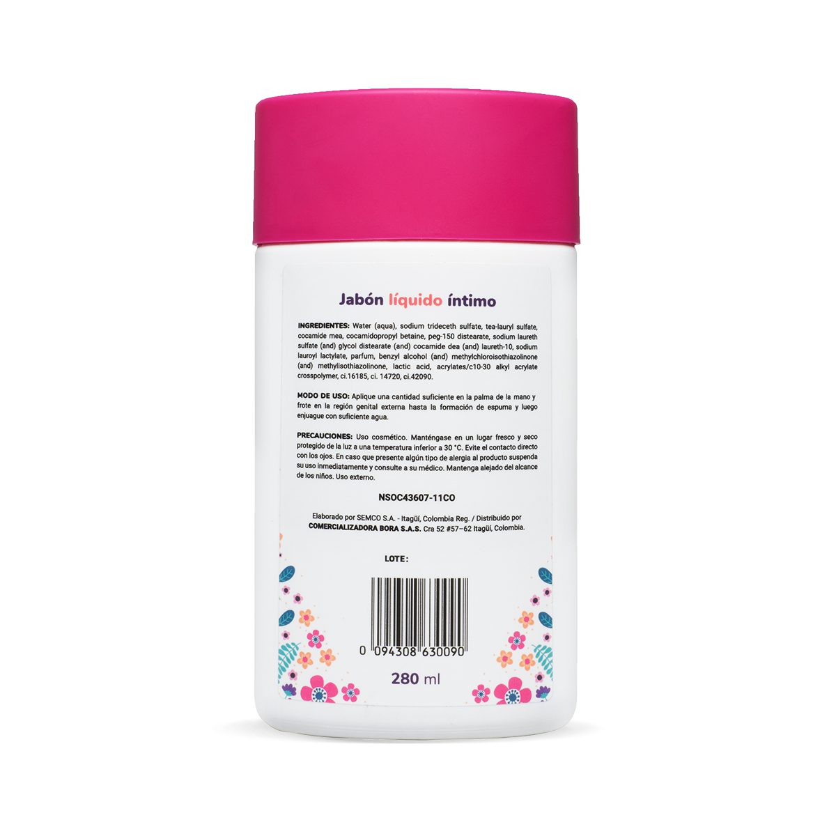 Jabón Íntimo Femenino UVA 280 ML