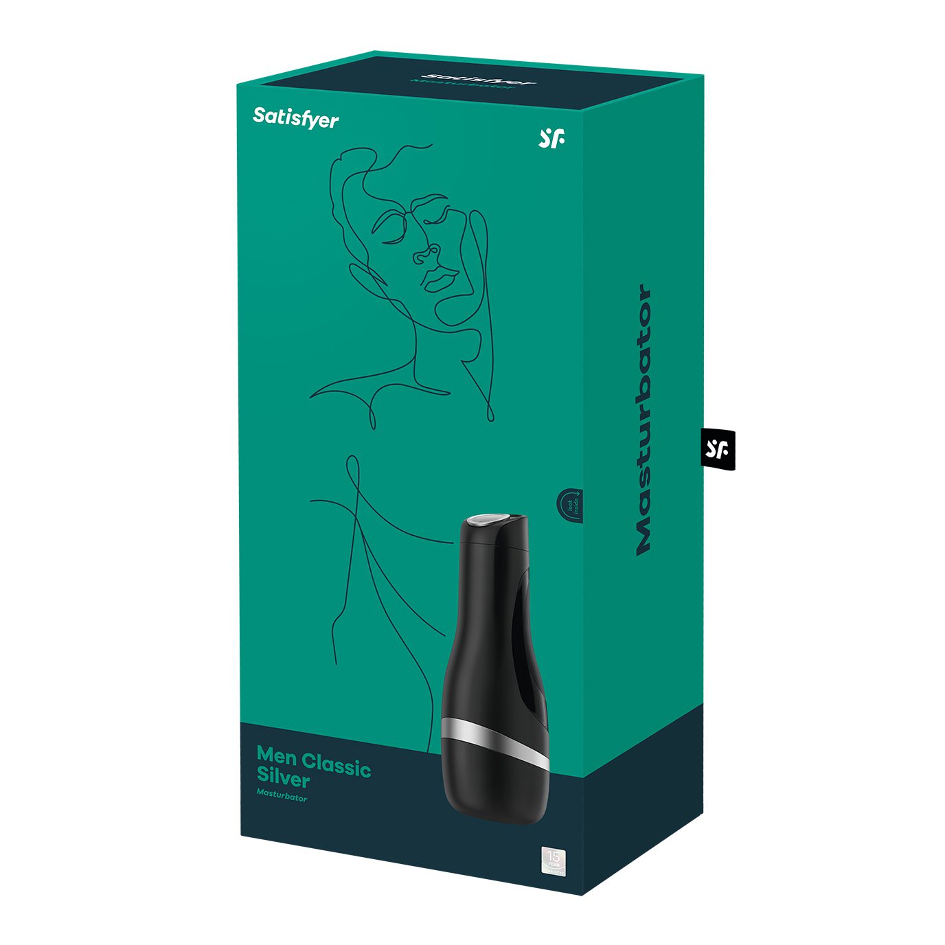 Masturbador Masculino Men Classic Satisfyer Plateado