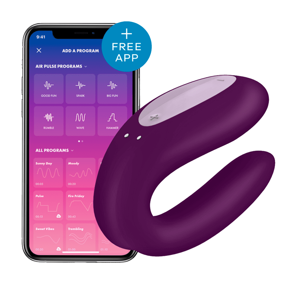 Satisfyer Double Joy Morado