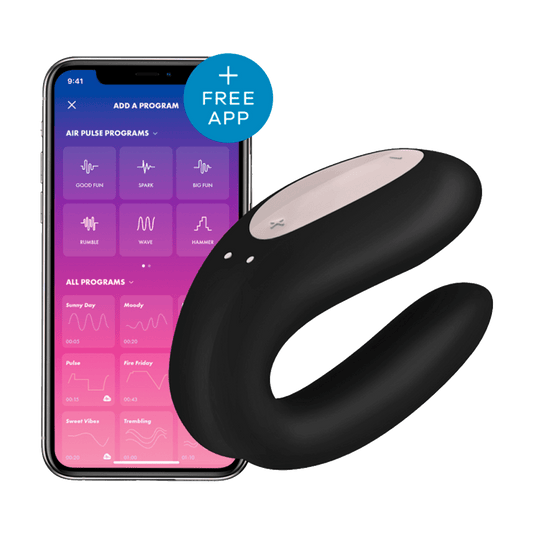 Vibrador para parejas Double Joy Satisfyer negro