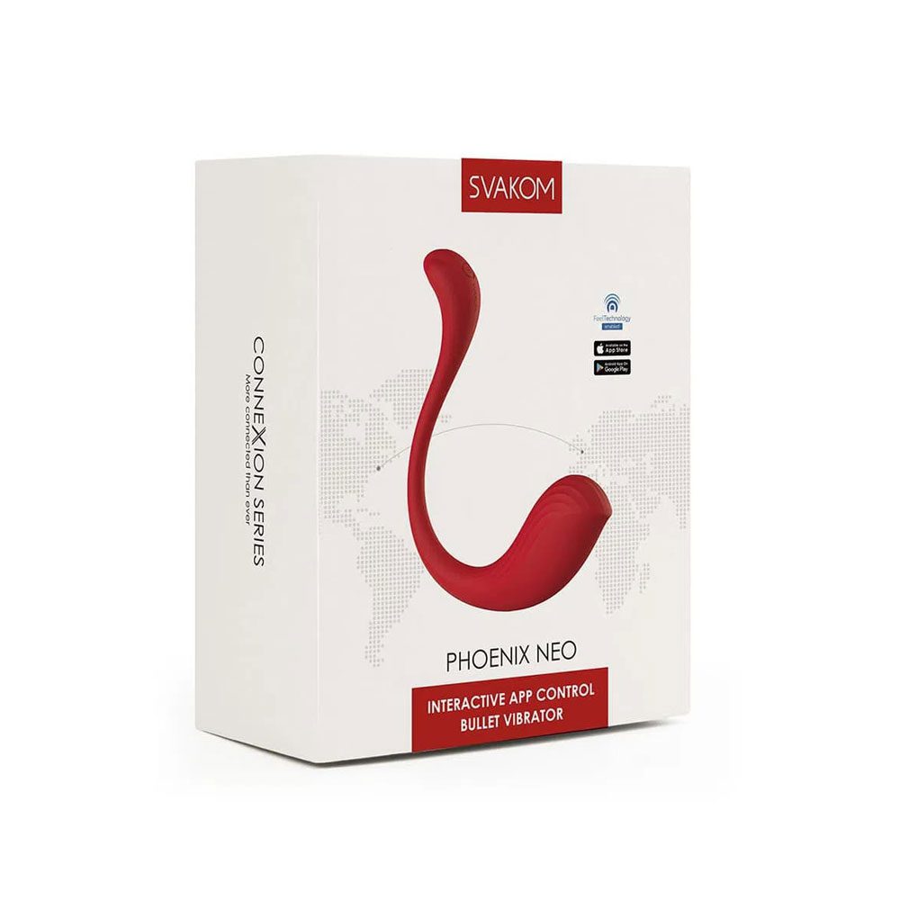 Vibrador Bala Interactiva con App Fenix Neo (Phoenix Neo) Svakom Rojo