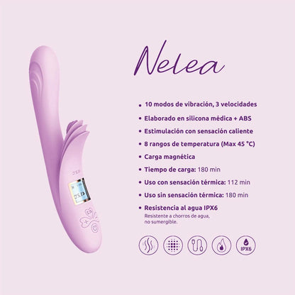 Vibrador Doble Nelea CamToyz Lila