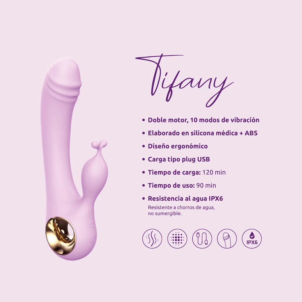 Vibrador Doble Tifany CamToysz Lila