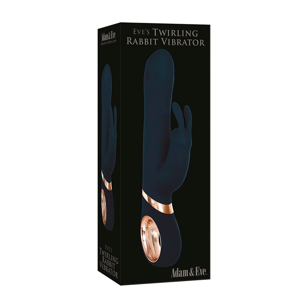 Vibrador Rabbit Eva Giratorio Azul Oscuro