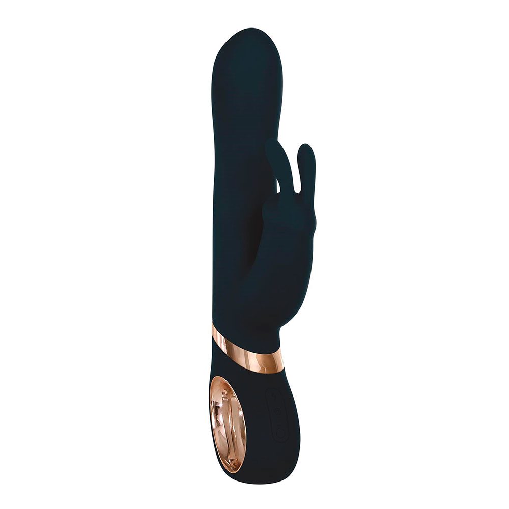 Vibrador Rabbit Eva Giratorio Azul Oscuro