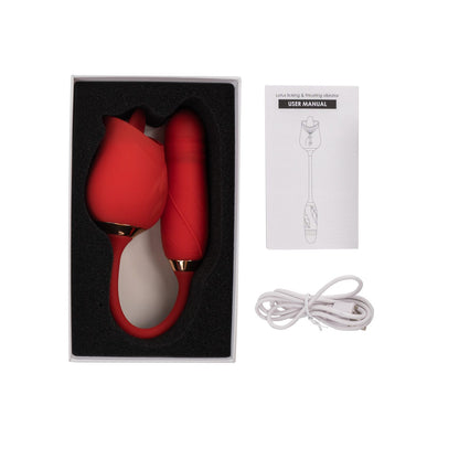 Vibrador con Bala Majestic Lotus Camtoyz Rojo