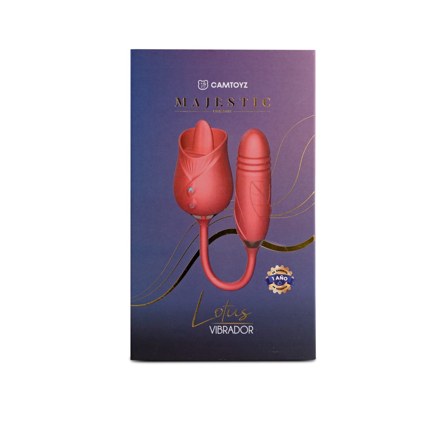 Vibrador con Bala Majestic Lotus Camtoyz Rojo