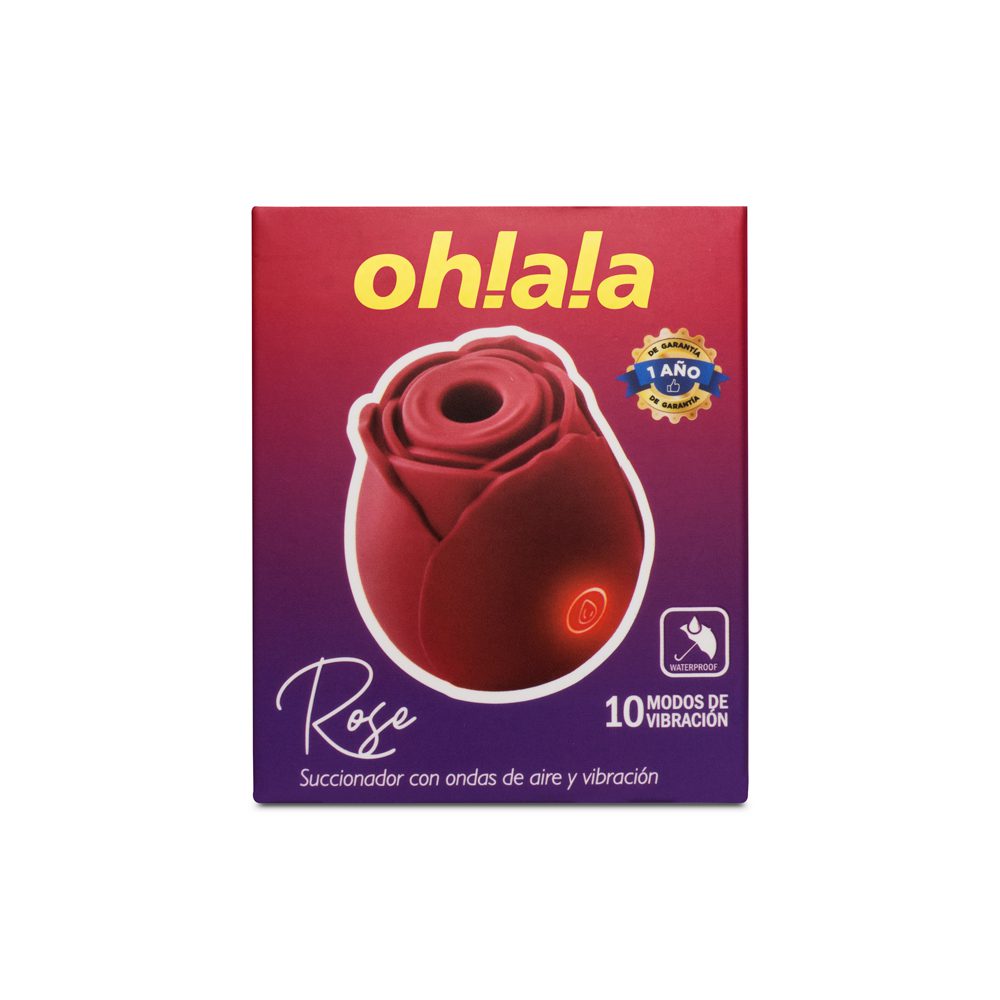 Vibrador y Succionador Ohlala Rose CamToyz Rojo