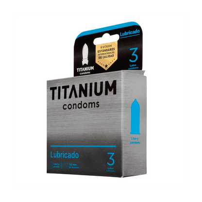 Condones Titanium Lubricado x 3 Unidades