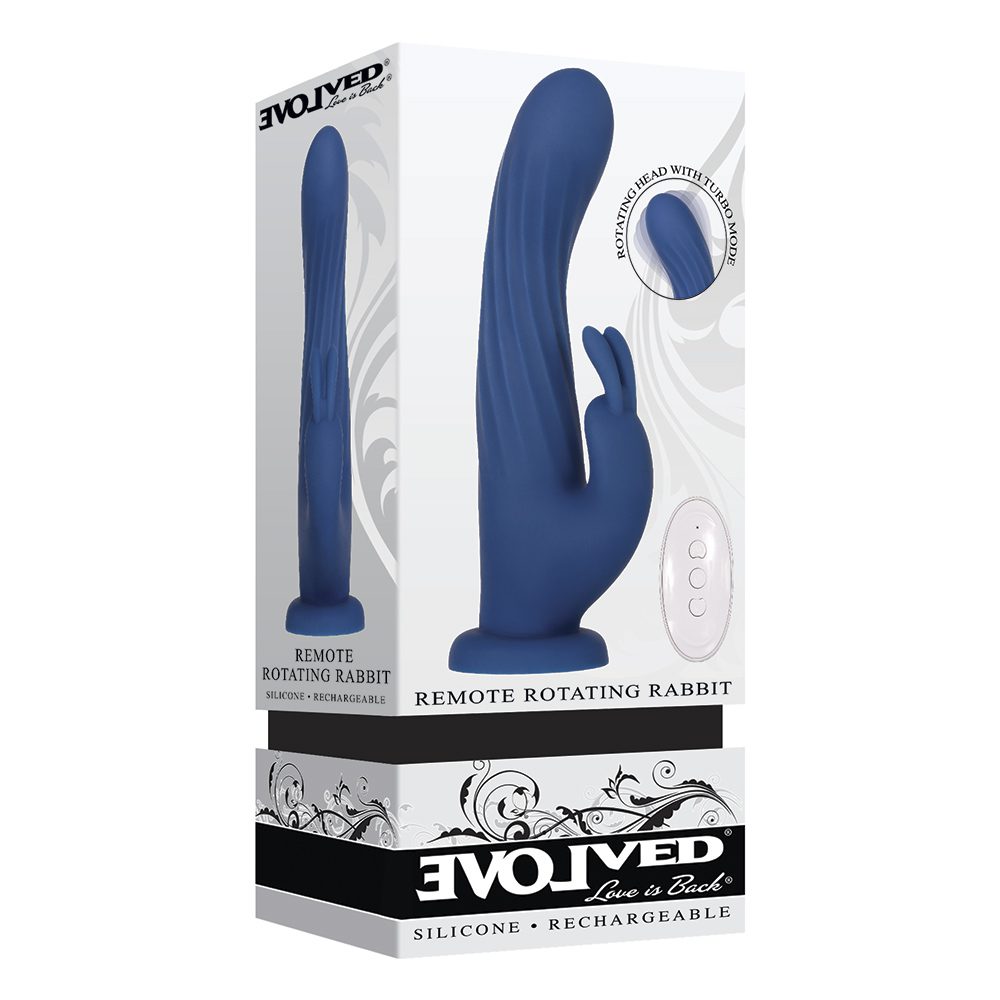 Vibrador Rabbit Remoto Azul Oscuro