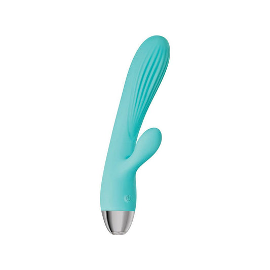 Vibrador Térmico Doble Pulsante Turquesa