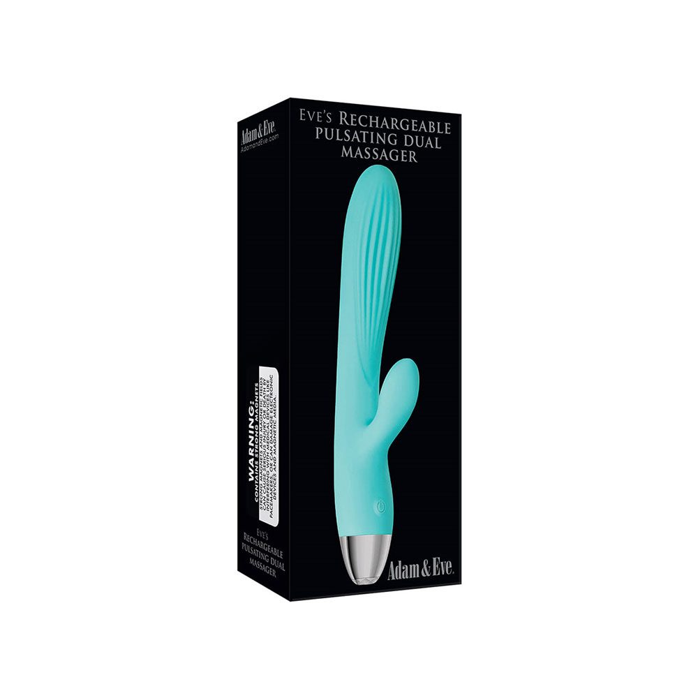 Vibrador Térmico Doble Pulsante Turquesa